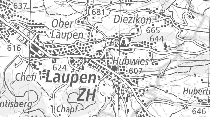 Kartenausschnitt: Hauptstrasse 59, 8637 Laupen ZH