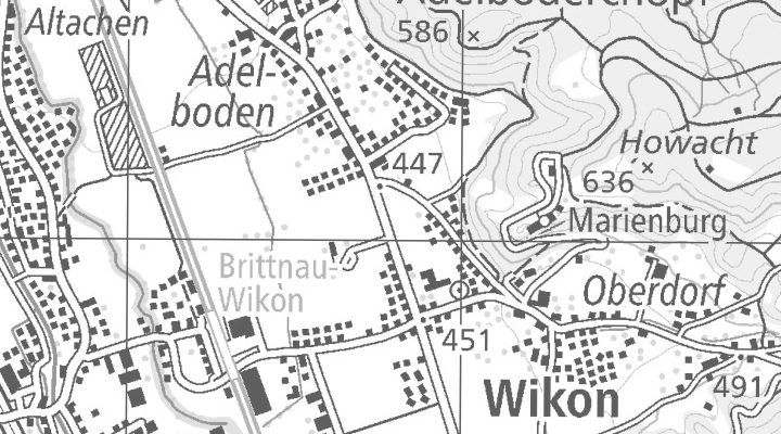 Kartenausschnitt: Industriestrasse 10, 4806 Wikon
