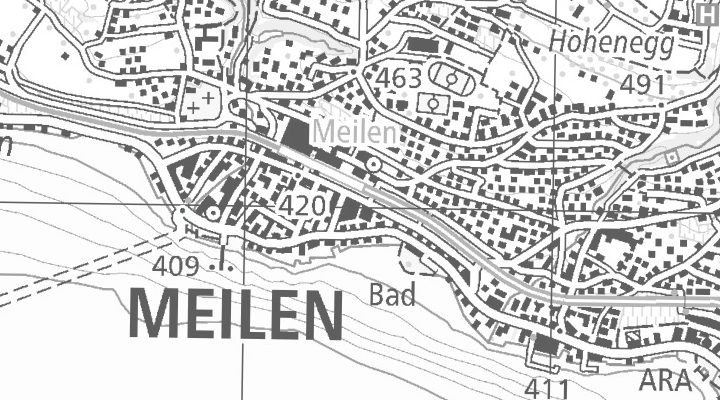 Kartenausschnitt: Dorfstrasse 138, 8706 Meilen
