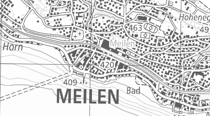 Kartenausschnitt: Dorfstrasse 94, 8706 Meilen