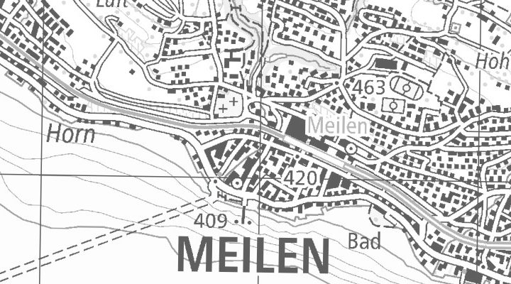 Kartenausschnitt: Dorfstrasse 56, 8706 Meilen