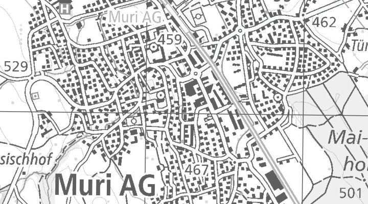 Kartenausschnitt: Spitalstrasse 144, 5630 Muri AG