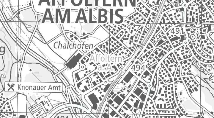 Kartenausschnitt: Obstgartenstrasse 13, 8910 Affoltern am Albis