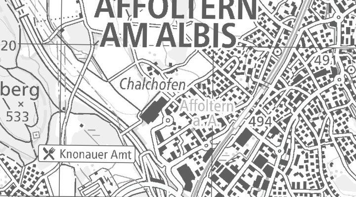Kartenausschnitt: Moosbachstrasse 48, 8910 Affoltern am Albis