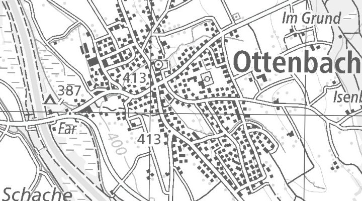 Kartenausschnitt: 8913 Ottenbach