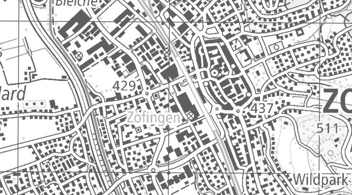 Kartenausschnitt: Brühlstrasse 5, 4800 Zofingen