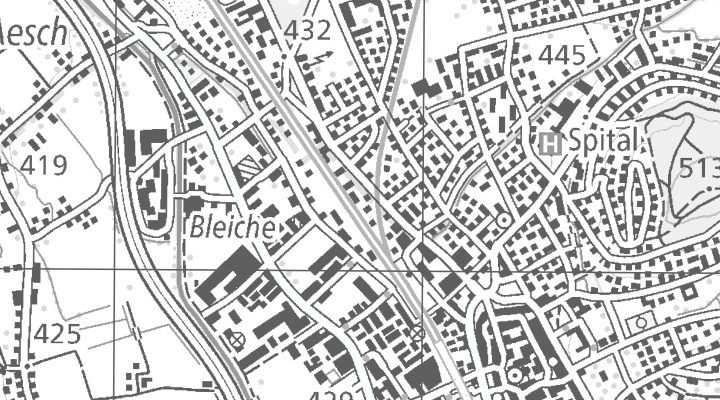 Kartenausschnitt: Aarburgerstrasse 25, 4800 Zofingen