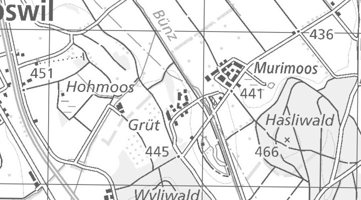 Kartenausschnitt: Murimoos, 5630 Muri AG