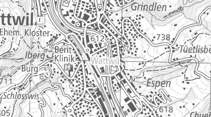 Kartenausschnitt: 9001 Herisau, ab 2029 Wattwil