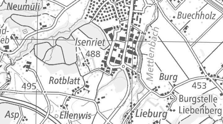 Kartenausschnitt: Isenrietstrasse 4, 8617 Mönchaltorf