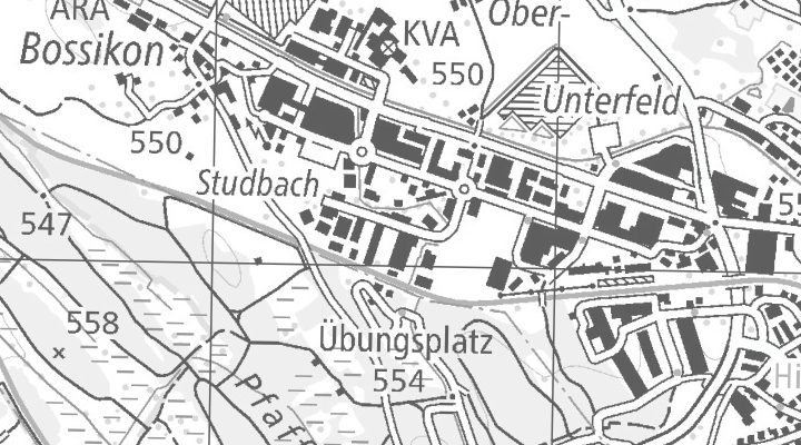 Kartenausschnitt: Studbachstrasse 12, 8340 Hinwil