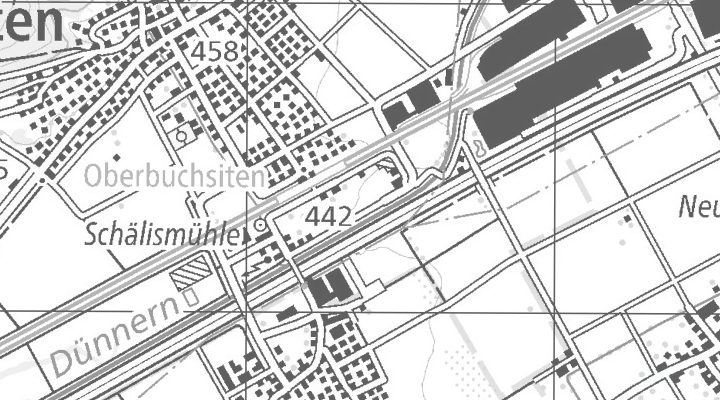 Kartenausschnitt: Industriestrasse 21, 4625 Oberbuchsiten (SO)