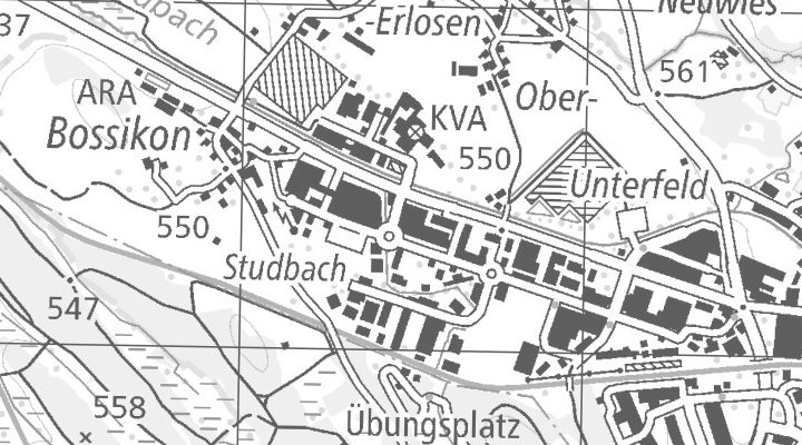 Kartenausschnitt: Brunnenbachstrasse 1, 8340 Hinwil