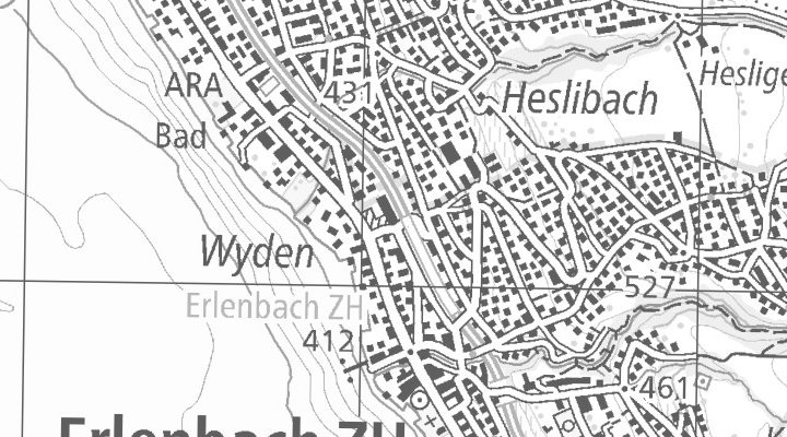 Kartenausschnitt: Bahnhofstrasse 42, 8703 Erlenbach