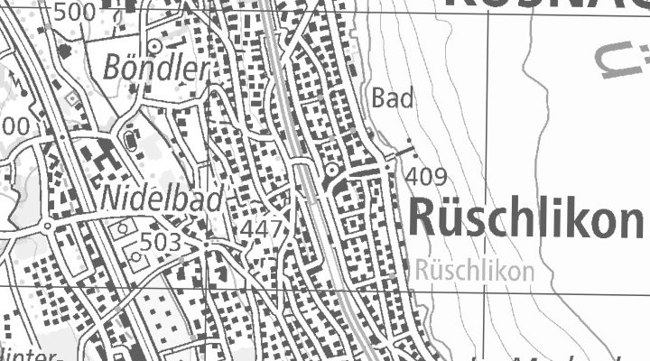 Kartenausschnitt: Dorfstrasse 42, 8803 Rüschlikon