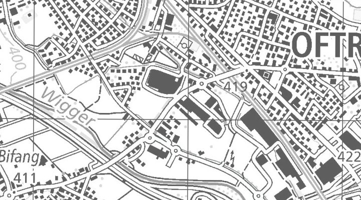 Kartenausschnitt: Bernstrasse 9, 4665 Oftringen