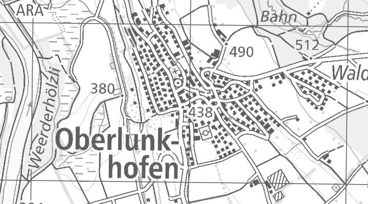 Kartenausschnitt: Zürcherstrasse 1, 8917 Oberlunkhofen