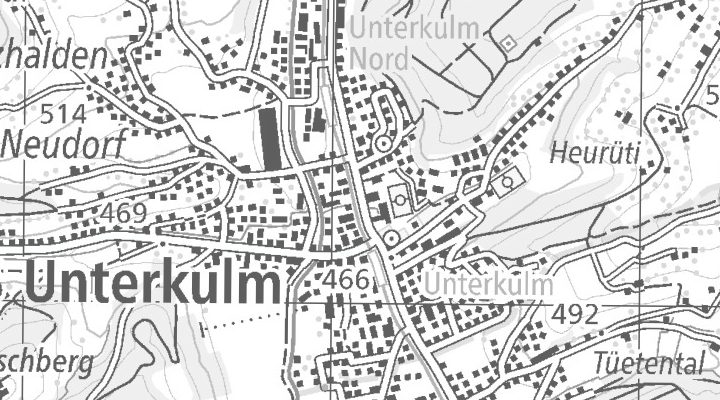 Kartenausschnitt: Hauptstrasse 34, 5726 Unterkulm - Hauptstrasse 34