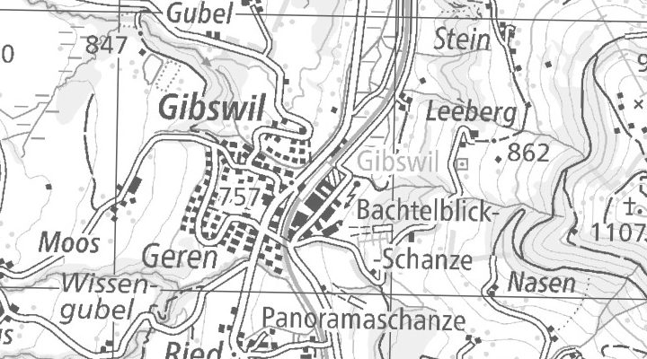 Kartenausschnitt: Eschmattstrasse 7, 8498 Gibswil-Ried