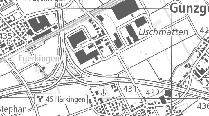 Kartenausschnitt: Pfannenstiel 8, 4624 Härkingen