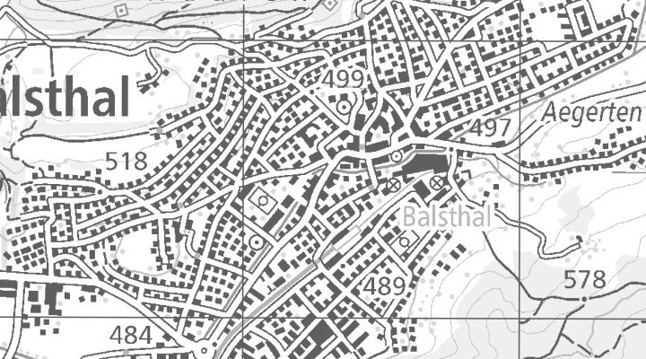 Kartenausschnitt: 4710 Lindenpark, Balsthal