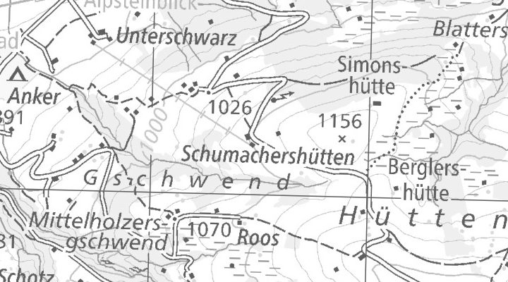 Kartenausschnitt: Kanton Graubünden