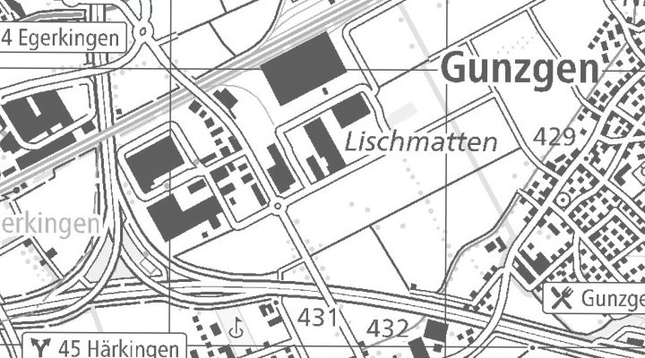 Kartenausschnitt: Lischmatt 17, 4624 Härkingen