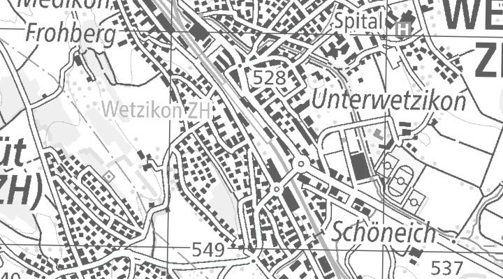 Kartenausschnitt: Guyer-Zeller-Strasse 10, 8620 Wetzikon ZH