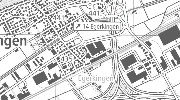 Kartenausschnitt: Hausimollstrasse 1, 4622 Egerkingen