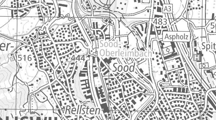 Kartenausschnitt: Soodmattenstrasse 2, 8134 Adliswil