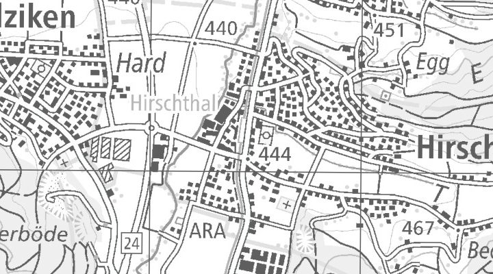 Kartenausschnitt: Hauptstrasse 28, 5042 Hirschthal