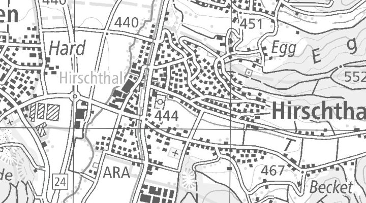 Kartenausschnitt: Lindenplatz 17, 5042 Hirschthal