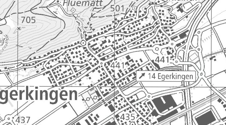 Kartenausschnitt: Industriestrasse 5, 4622 Egerkingen