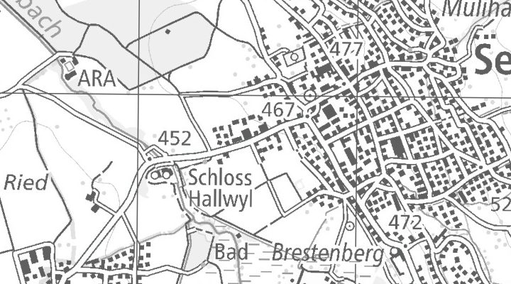 Kartenausschnitt: Schilfweg 1, 5707 Seengen