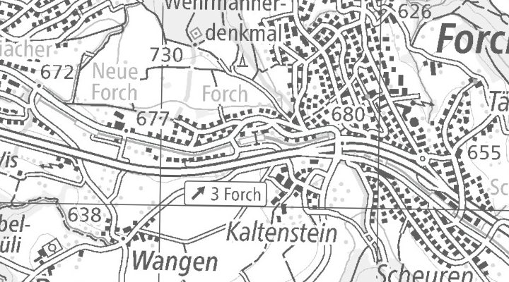 Kartenausschnitt: Kaltensteinstrasse 32, 8127 Forch