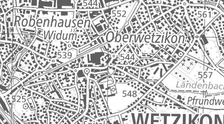 Kartenausschnitt: Bahnhofstrasse 196, 8620 Wetzikon