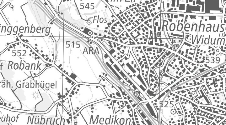 Kartenausschnitt: Zürcherstrasse 91, 8620 Wetzikon