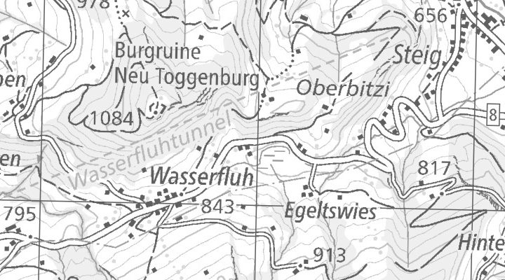 Kartenausschnitt: 3185 Schmitten