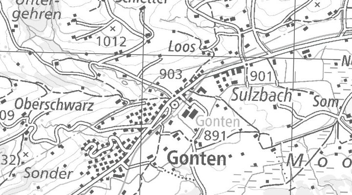 Kartenausschnitt: Dorfstrasse 40, 9108 Gonten