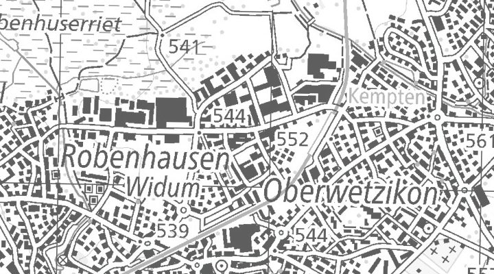 Kartenausschnitt: Binzackerstrasse 41, 8620 Wetzikon