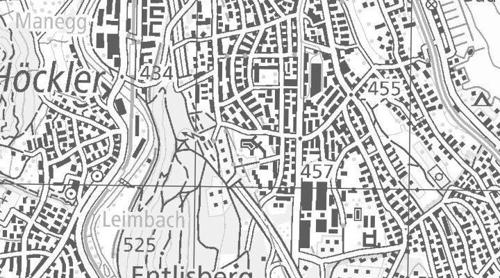Kartenausschnitt: Paradiesstrasse 45, 8038 Zürich