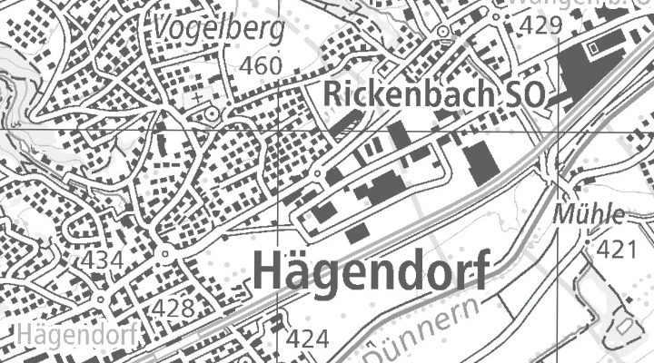 Kartenausschnitt: Industriestrasse Ost 7, 4614 Hägendorf