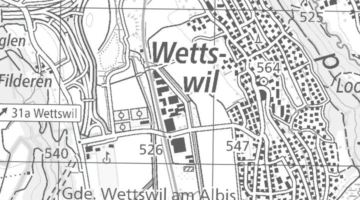 Kartenausschnitt: Leimattenstrasse 2, 8907 Wettswil am Albis