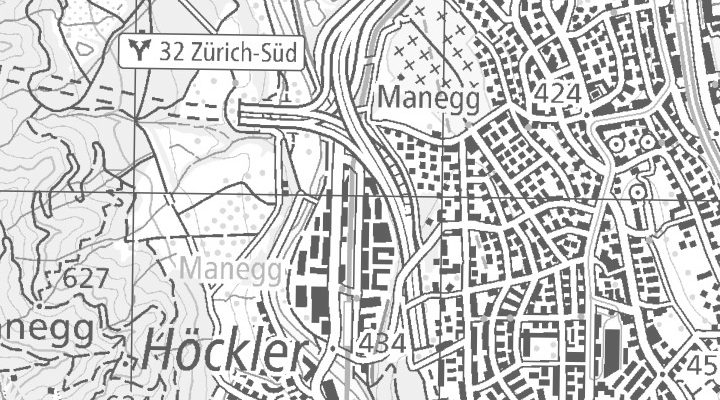 Kartenausschnitt: Maneggstrasse 41, 8041 Zürich