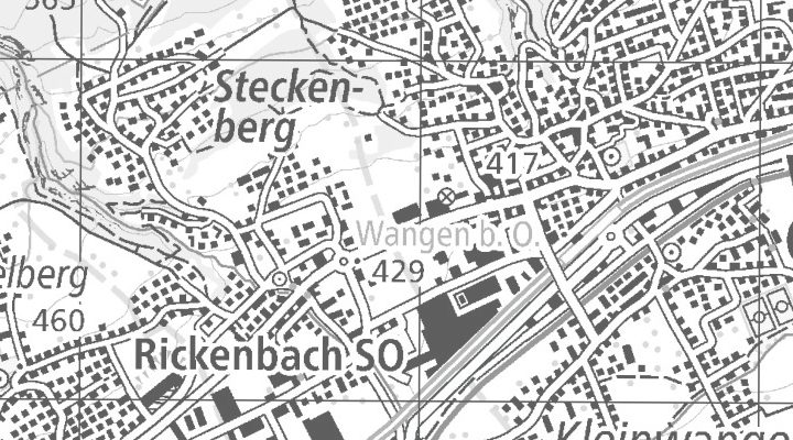 Kartenausschnitt: Dorfstrasse 5, 4612 Wangen bei Olten