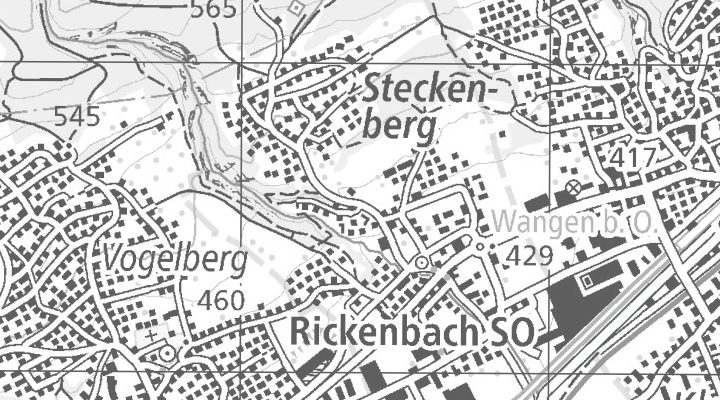 Kartenausschnitt: Industriestrasse West 24, 4613 Rickenbach SO