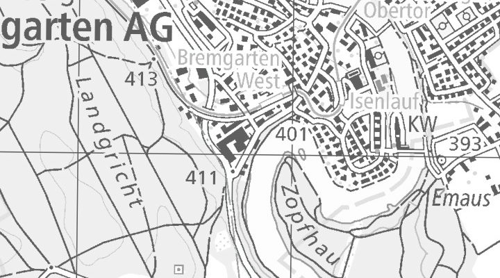 Kartenausschnitt: Luzernerstrasse 48, 5620 Bremgarten AG