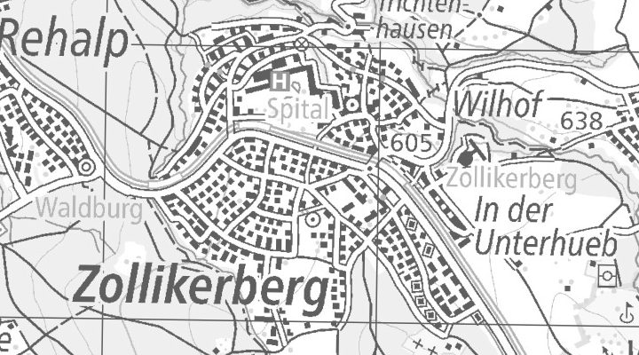 Kartenausschnitt: Zollikerberg