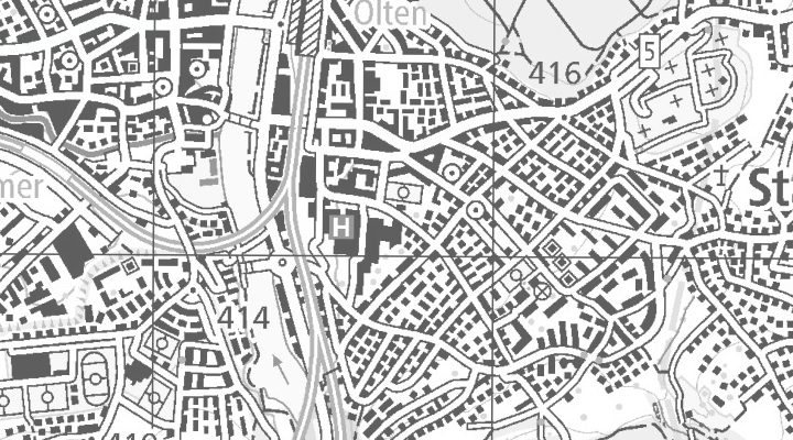 Kartenausschnitt: Riggenbachstrasse 16, 4600 Olten