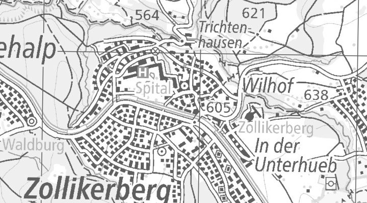 Kartenausschnitt: Zollikerberg